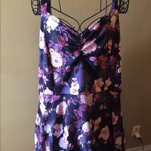 Plus size floral dress